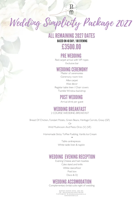 Wedding Offers Wedding Offers
